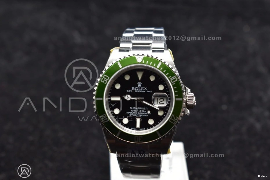 Green LV V2 Submariner Steel Bracelet Best ARF1:1 Edition SH3135 16610 SS on 904L 0124